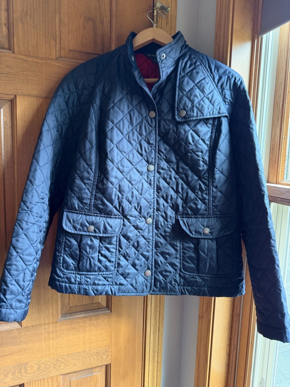 Brooks Brothers Quilted Navy Women’s Chore Coat